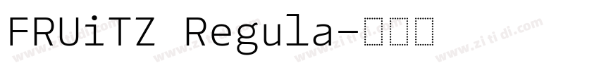 FRUiTZ Regula字体转换